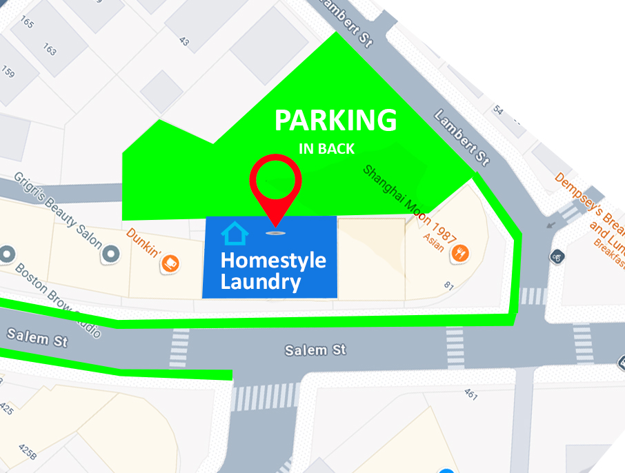 Additional parking at Homestyle Laundry