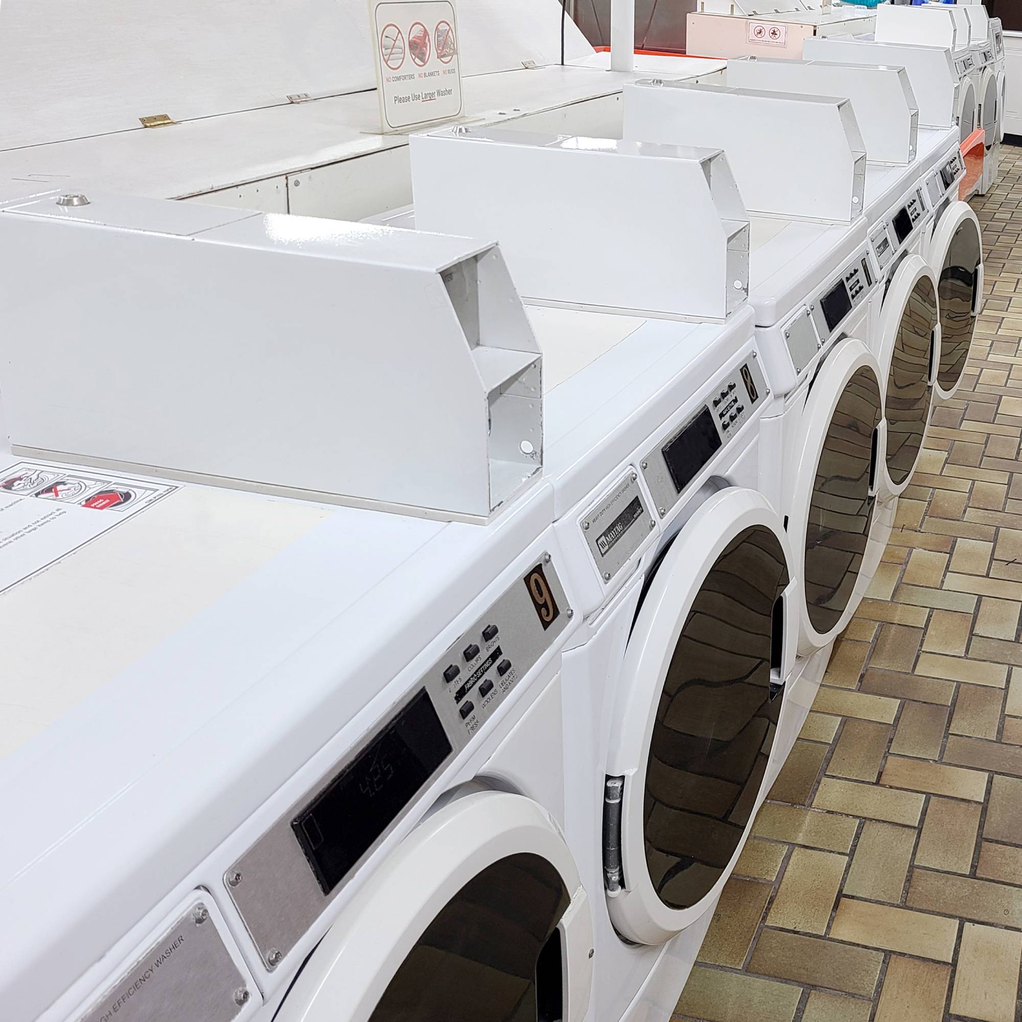 Commercial laundry machine